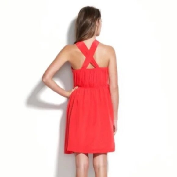 Women's NEW 4 🎀 New Madewell “Twilight Twirl” Dress 🎀 Orange Bridesmaid Formal - Picture 2 of 5